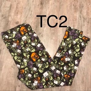 LuLaRoe TC2 Skeleton/Laptop Leggings NWOT